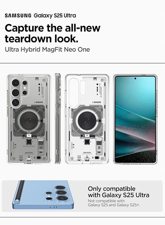 غطاء حماية هجين فائق من نوع MagFit لهاتف سامسونج جالاكسي S25 ULTRA مع تقنية MagSafe (2025) - نيو ون - Image 2